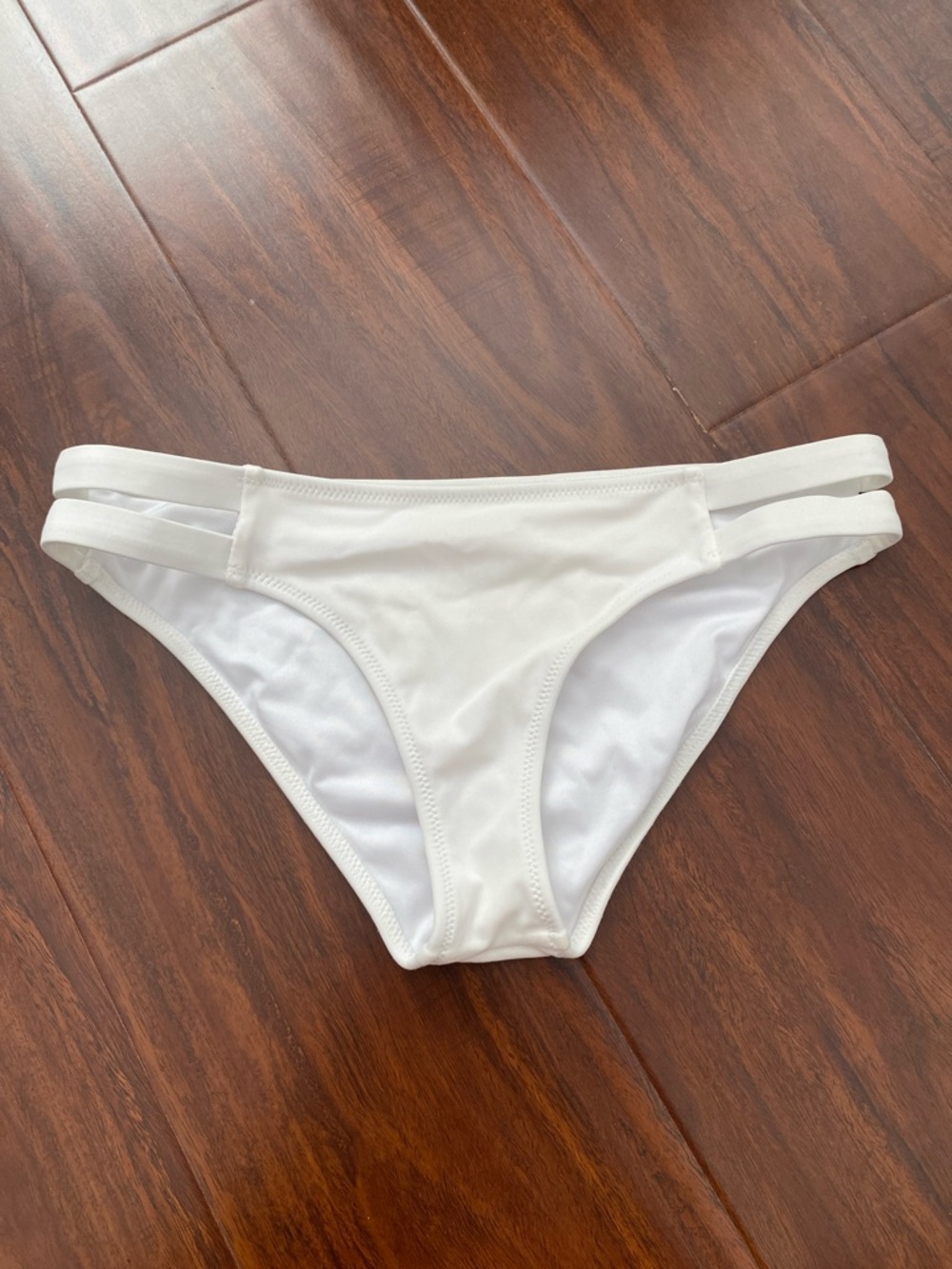 White Double-Strap Bikini Bottom